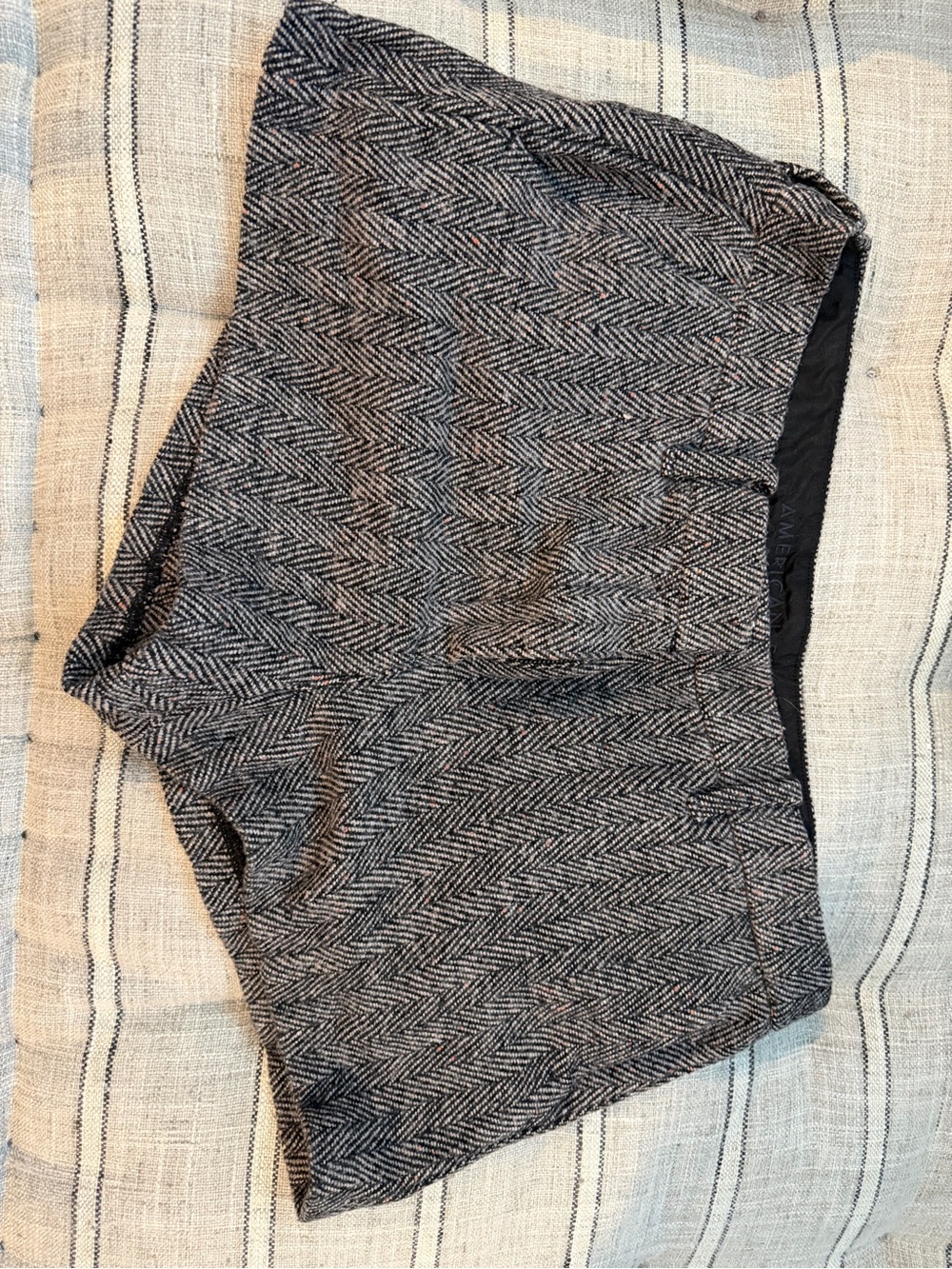 American Eagle Outfitters Gray Herringbone Women's Shorts